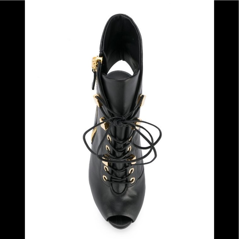 giuseppe zanotti • NEW • cut-out peep toe booties - Picture 8 of 10